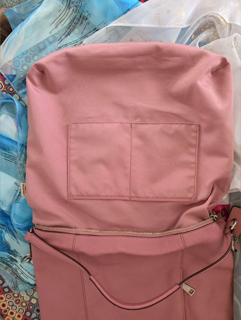 Coach Pink Pebbled Leather Shoulder Hobo - Picture 6 of 9